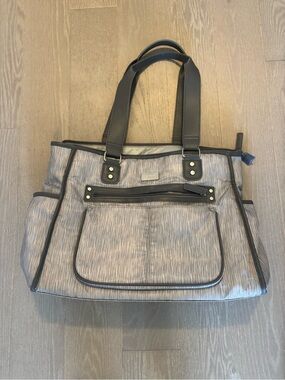Carter's Gray and Black Baby Tote Bag